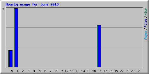 Hourly usage for June 2013